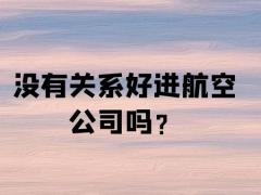 沒有關(guān)系好進(jìn)航空公司嗎？